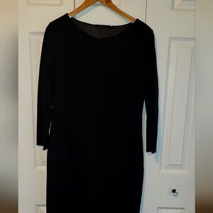 Elie Tahari Black Elegant Pencil Dress With Pockets